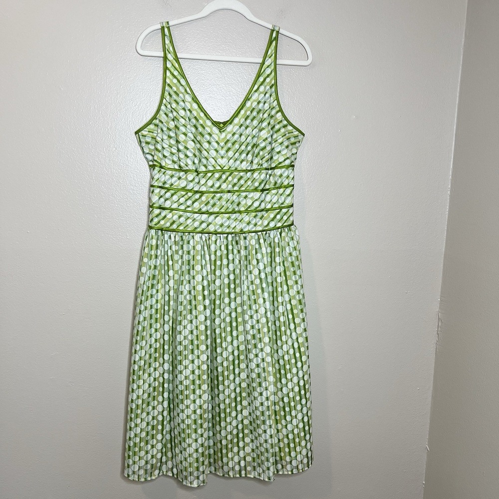 Y2K Dress Midi Polka Stripe Whimsical Fairy Preppy 14 Cute Retro 50s Trad Wife